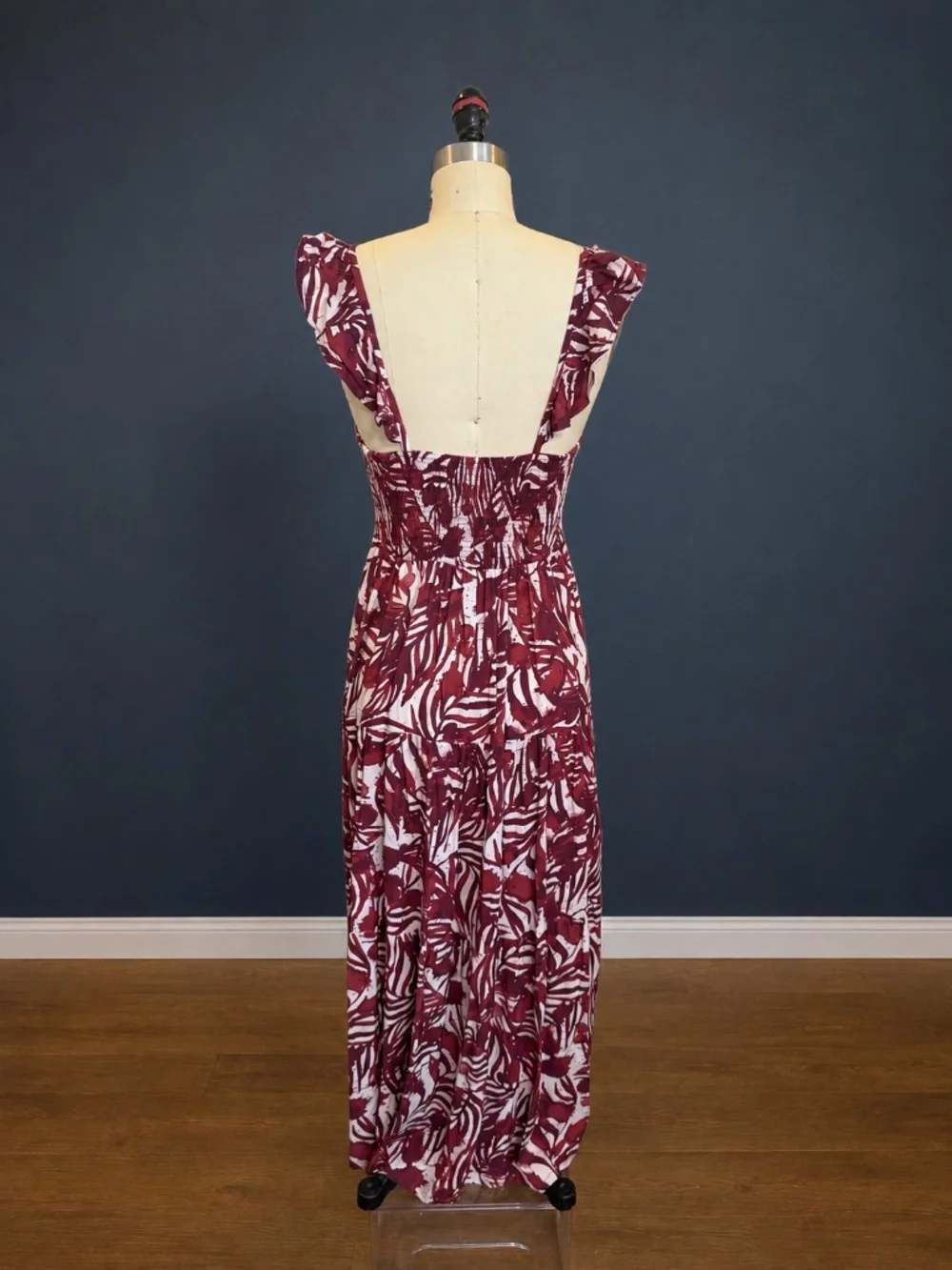 Kenny Flowers x Belle Glos Limited Edition Spill The Wine Ruffle Resort Dress -S